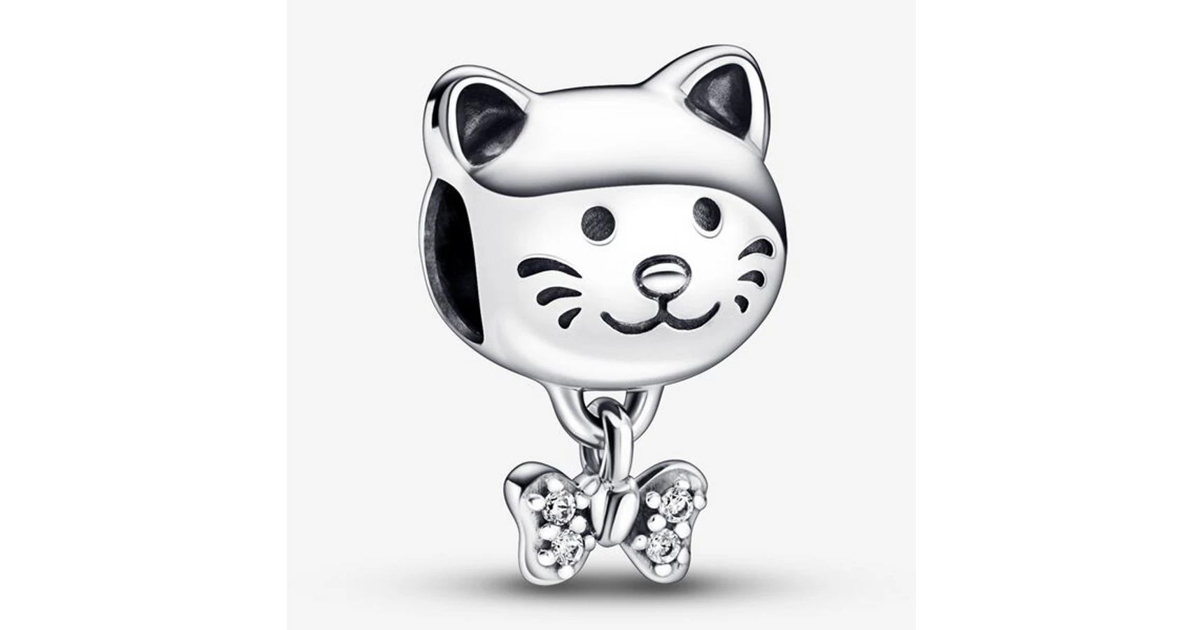 Pandora cica & nyakkendő charm - 792255C01 - Pandora charmok - Orashop ...
