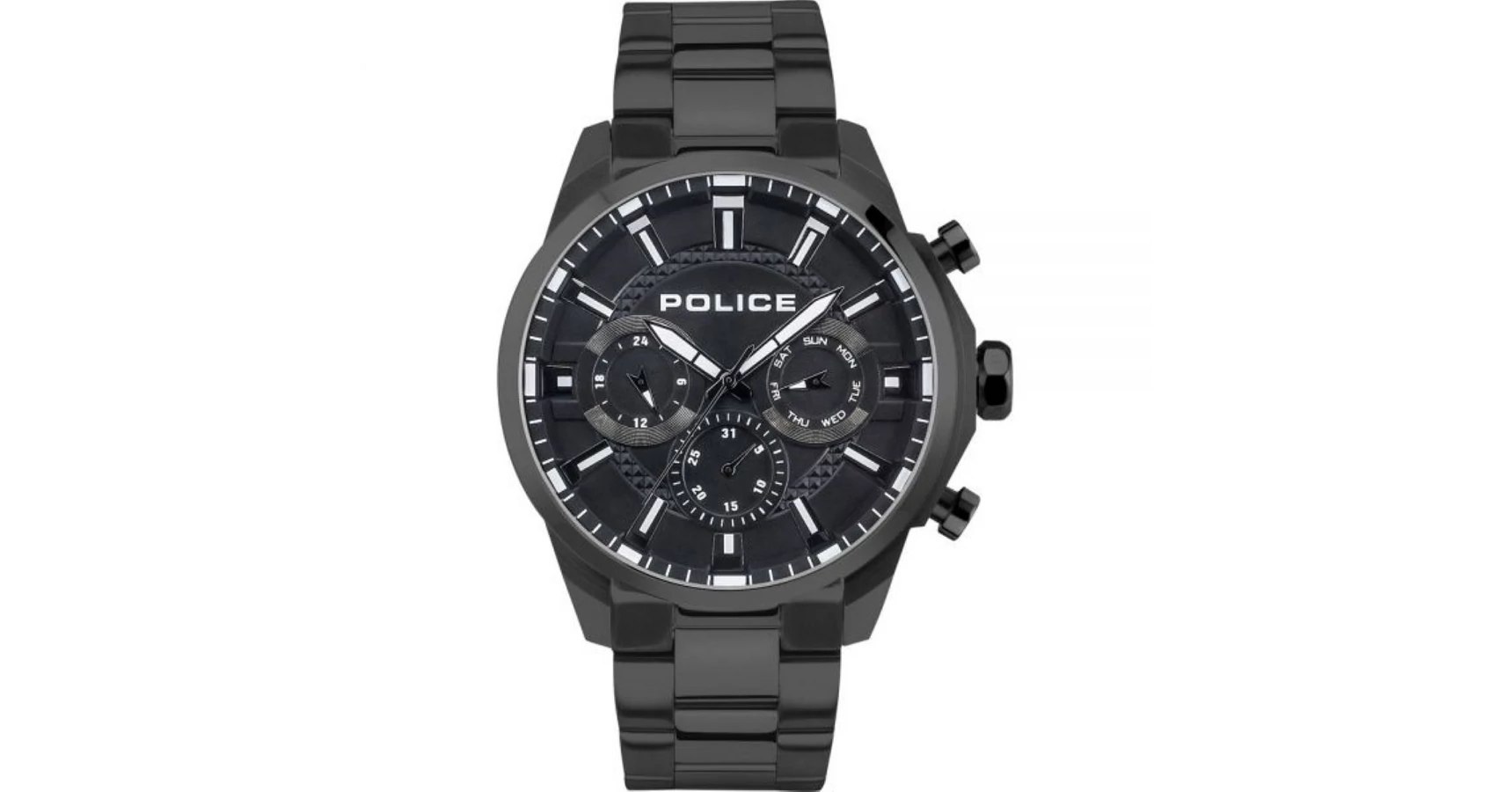 Police Men's Menelik Watch In Stainless Steel, Gun Metal PEWJK2204202