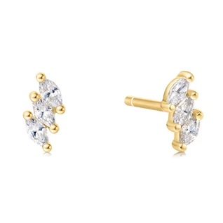 Ania Haie aranyozott fülbevaló cirkóniával - E063-01G