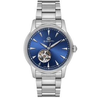 Bigotti Milano Raffinato Open Heart Blue Automatic férfi karóra - BG.1.10632-3