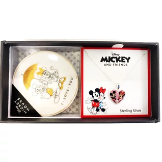 Disney Mickey & Minnie nyaklánc porcelán ékszertartóval - CMB03 Disney Mickey & Minnie nyaklánc porcelán ékszertartóval - CMB03