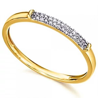 Le Carré 18 karátos arany gyűrű 0,04 ct gyémánttal - GA082OA.15