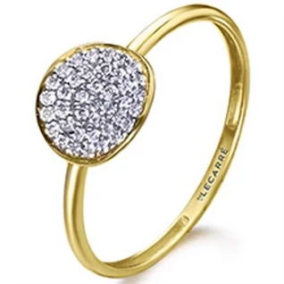 Le Carré 18 karátos sárga arany gyűrű 0,198 ct gyémánttal - GA150OA.13