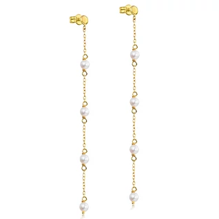 Le Carré 18 karátos arany fülbevaló gyöngyökkel - GB071OA.00