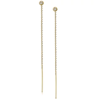 Le Carré 18 karátos arany fülbevaló 0,040 karátos gyémánttal - GB136OA.00