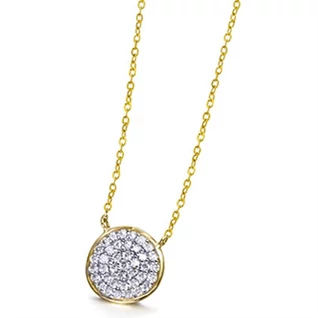 Le Carré 18 karátos sárga arany nyaklánc 0,19 ct gyémánttal - GD146OA.00