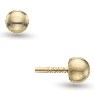 Lisa sárga arany stekker gyerekfülbevalóra (1db)