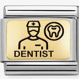 Nomination arany 'Dentist' charm - 030166/16
