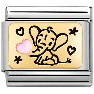 Nomination aranyozott kisfiú ezüst charm - 030289/03 Nomination aranyozott kisfiú ezüst charm - 030289/03