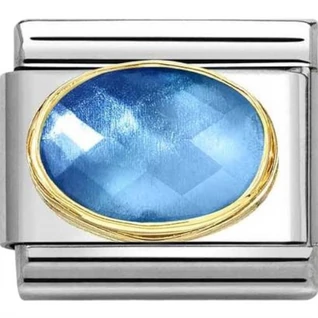 Nomination fazettált kék színátmenetes charm  - 030612/038 Nomination fazettált kék színátmenetes charm  - 030612/038