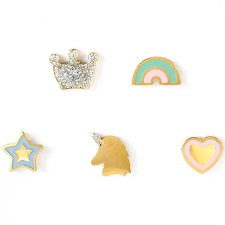 Nomination színes unikornis sárga arany színű fülbevaló szett - 134110/050 - Fairyicons Nomination színes unikornis sárga arany színű fülbevaló szett - 134110/050 - Fairyicons