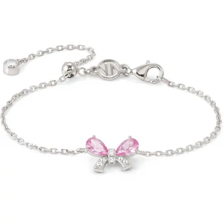 Nomination Shine Me Up rózsaszín masni ezüst karkötő - 241901/009