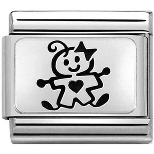 Nomination lány baba szimbólum charm - 330109/51