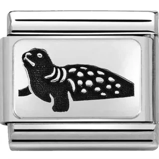 Nomination ezüst fóka charm - 330111/37