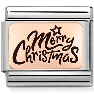 Nomination boldog karácsonyt charm - 430111/14
