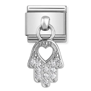 Nomination ezüst Fatima keze charm - 331800/20 Nomination ezüst Fatima keze charm - 331800/20