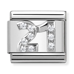 Nomination ezüst '21' charm - 330304/19 Nomination ezüst '21' charm - 330304/19