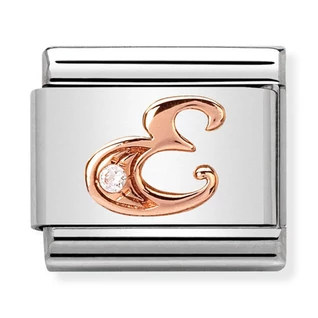 Nomination rozé "E" betű charm - 430310/05