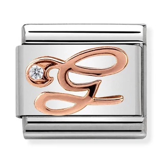 Nomination rozé "G" betű charm - 430310/07 Nomination rozé "G" betű charm - 430310/07