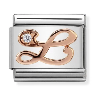 Nomination rozé "L" betű charm - 430310/12
