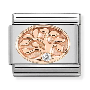 Nomination rozé arany életfa charm - 430305/12 Nomination rozé arany életfa charm - 430305/12