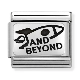 Nomination ezüst 'And Beyond' charm - 330109/25 Nomination ezüst 'And Beyond' charm - 330109/25