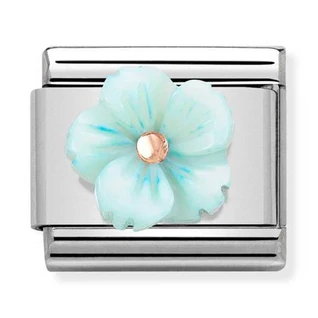 Nomination türkiz virág charm - 430510/04 Nomination türkiz virág charm - 430510/04