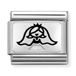 Nomination ezüst menyasszony charm - 330208/41