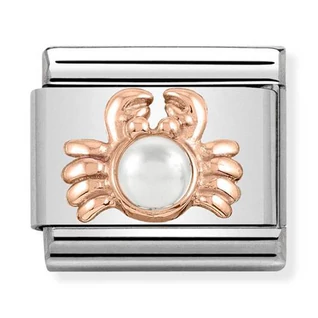 Nomination rozé arany rák charm - 430511/01