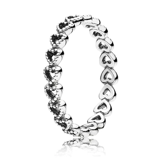 Pandora áttört szív gyűrű - 190980