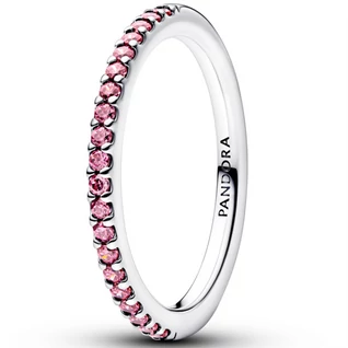 Pandora rózsaszín szikrázó szalag gyűrű  - 192999C02-48