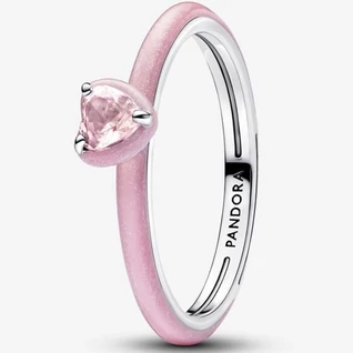 Pandora Rózsaszín csakra szív gyűrű - 193088C02-48 Pandora Rózsaszín csakra szív gyűrű - 193088C02-48