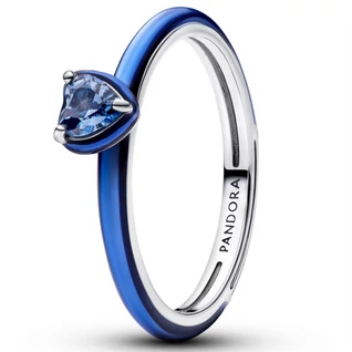 Pandora kék csakra szív gyűrű  - 193088C03-48