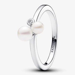 Pandora dupla édesvízi gyöngyös ezüst gyűrű - 193156C01-48 Pandora dupla édesvízi gyöngyös ezüst gyűrű - 193156C01-48