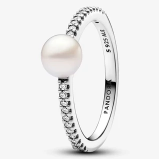 Pandora édesvízi gyöngyös pavé gyűrű - 193158C01-48 Pandora édesvízi gyöngyös pavé gyűrű - 193158C01-48