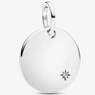 Pandora laboratóriumi gyémántos 0.012 ct TWl gravírozható medál - 394012C01 Pandora laboratóriumi gyémántos 0.012 ct TWl gravírozható medál - 394012C01