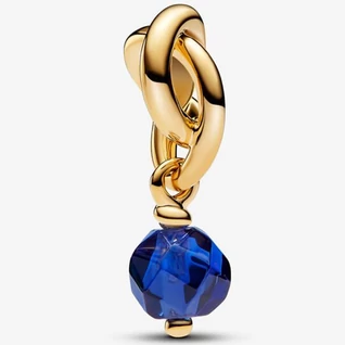 Pandora fazettált kék örökkévalóság kör függő - 763462C09