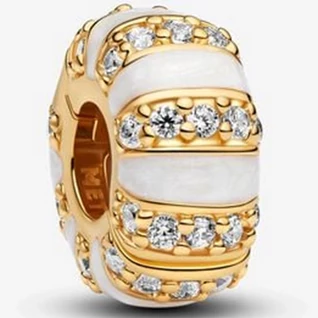 Pandora sárga arany kövek és tűzzománc klip - 763785C01