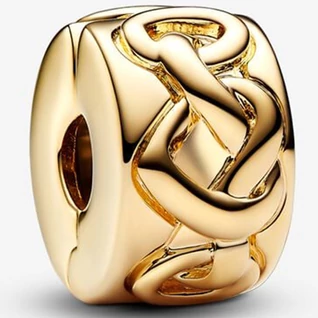 Pandora arany összefonódó szívek klip  - 768035C00