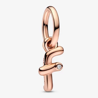 Pandora rozé F betű függő - 782532C01