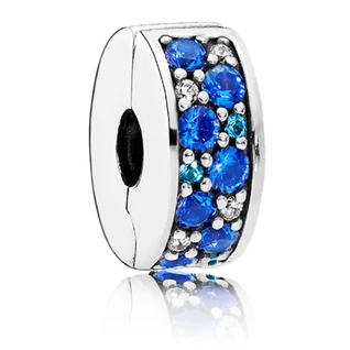 Pandora kék ragyogó elegancia klip - 791817NSBMX