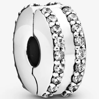 Pandora duplasoros pavé klip - 798422C01