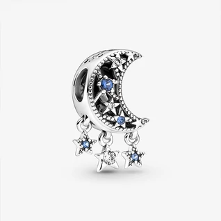Pandora csillag és félhold charm - 799643C01