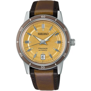 Seiko férfi óra - SRPL75J1 - Presage Style 60s in Golden Yellow