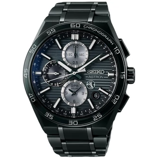 Seiko férfi óra - SSH179J1 - Astron 5X sorozat GPS Solar Dual-Time Chronograph in Night Sky Black
