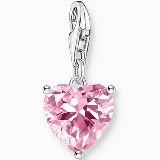Thomas Sabo ezüst rózsaszín cirkónia szív charm - 2205-051-9