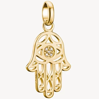 Thomas Sabo Connect cirkónia köves sárga arany Hamza keze charm - CC1243-414-14