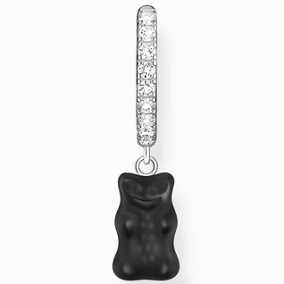 Thomas Sabo x HARIBO fekete gumimaci fél pár karika fülbevaló - CR726-052-11 Thomas Sabo x HARIBO fekete gumimaci fél pár karika fülbevaló - CR726-052-11