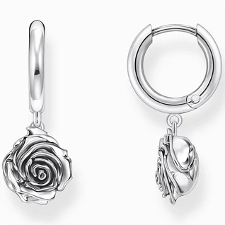 Thomas Sabo ezüst rózsa páros karika fülbevaló - CR757-637-21 Thomas Sabo ezüst rózsa páros karika fülbevaló - CR757-637-21