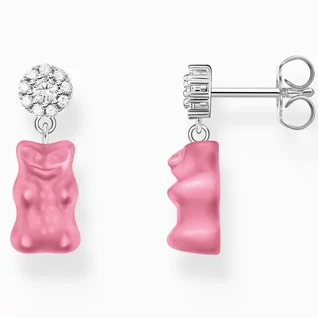 Thomas Sabo ezüst fülbevaló lógó rózsaszín Haribo gumimacival - H2330-052-9 Thomas Sabo ezüst fülbevaló lógó rózsaszín Haribo gumimacival - H2330-052-9